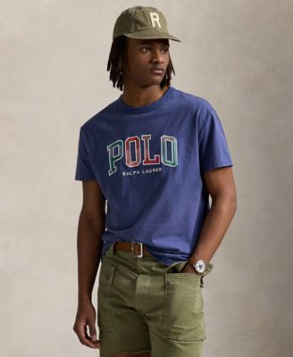 Polo Ralph Lauren - Men's Classic-Fit Madras-Logo Jersey T-Shirt