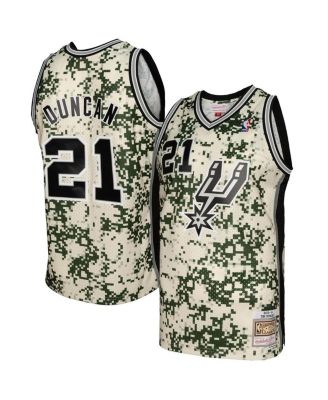 Mitchell & Ness - Men's Tim Duncan Camo San Antonio Spurs 2013/14 Swingman Jersey
