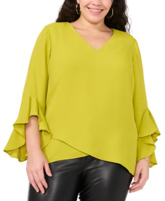 Vince Camuto - Plus Size Flutter-Sleeve Top