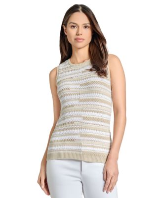 Jones New York - Women's Textured Sleeveless Sweater