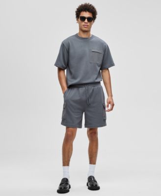 Mode of One - Men's Regular-Fit Printed 7" French Terry Cargo Shorts