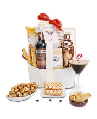 Alder Creek Gift Baskets - Espresso Martini Gift Basket, 8 Pieces