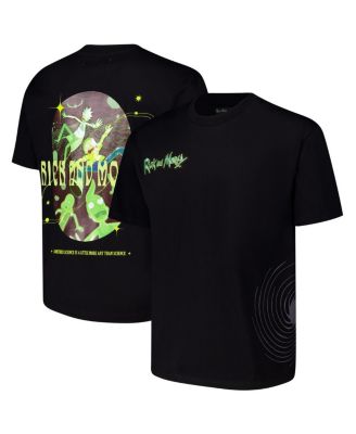 Freeze Max - Men's Black Rick And Morty Art And Science Loose Fit T-Shirt