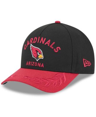 New Era - Men's Black/ Cardinal Arizona Cardinals 2025 NFL Draft 9FORTY A-Frame M-Crown Adjustable Hat