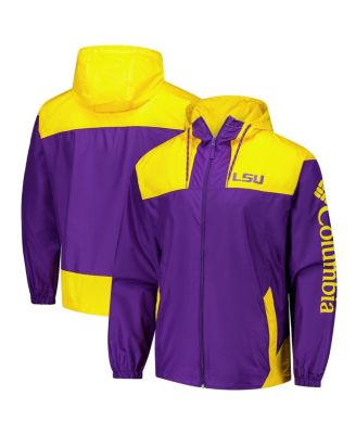 Columbia - Men's Purple LSU Tigers Flash Challenger II Omni-Shade Full-Zip Windbreaker Jacket