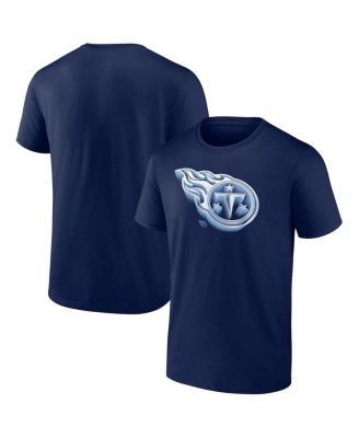 Fanatics - Men's Navy Tennessee Titans Chrome Dimension T-Shirt