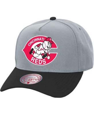 Mitchell & Ness - Men's and Women's Gray Cincinnati Reds Basic Coop Pro Adjustable Hat