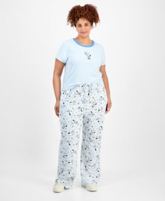 Love Tribe - Trendy Plus Snoopy Graphic Drawstring Pants