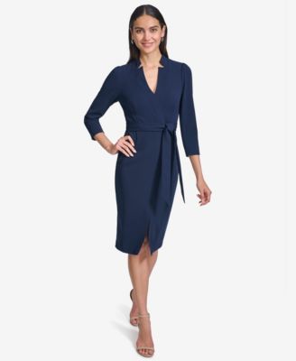 Calvin Klein - Women's 3/4-Sleeve Sheath Dress