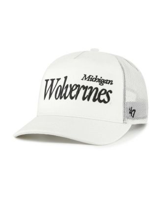 '47 Brand - Men's and Women's Cream Michigan Wolverines Foundation Script Adjustable Trucker Hat