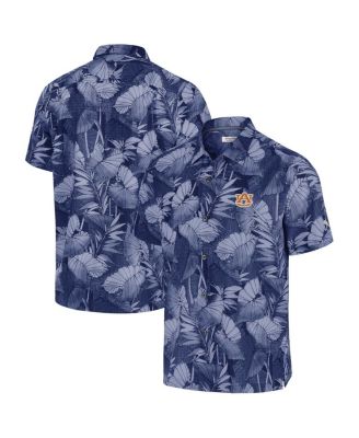 Tommy Bahama - Men's Blue Auburn Tigers Coast Nuevo Fronds Button-Up Shirt