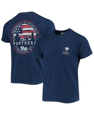 Image One - Men's Navy Pitt Panthers Campus Americana T-Shirt
