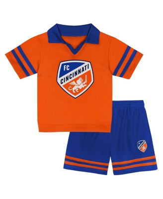 Outerstuff - Toddler 2-Piece Orange FC Cincinnati Charming Dude Top and Short Set