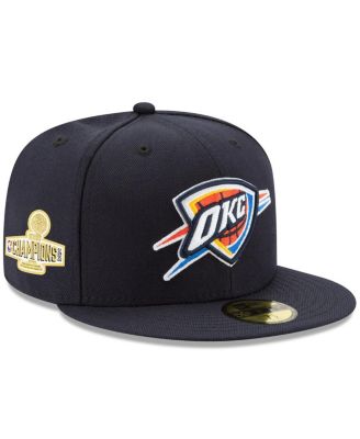 New Era - Men's Navy City Thunder 2025 NBA Finals Champions Side Patch 59FIFTY Fitted Hat