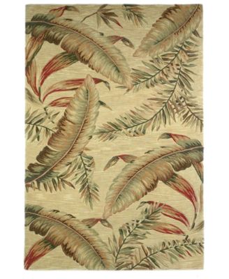 Kas - Sparta Ferns 3124 Ivory 3'6" x 5'6" Area Rug