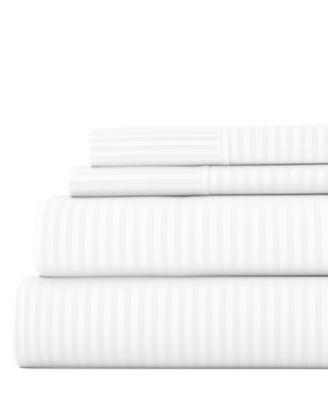 ienjoy Home - Expressed In Embossed by The Home Collection 4 Piece Bed Sheet Set, King