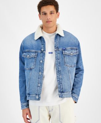 Hugo Boss - Men's Dex Sherpa-Lined Denim Jacket