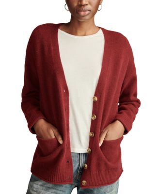 Lucky Brand - Women's Slouchy Button Front Cardigan