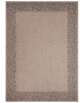Liora Manne' - Monaco Leopard Border 3'3"x4'11" Area Rug