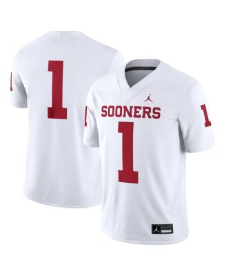 Jordan - Men's 1 White Oklahoma Sooners Game Jersey
