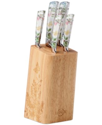 Lenox - Butterfly Meadow Herb 6-Pc. Cutlery Block Set