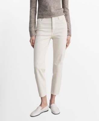 MANGO - Women's Newmom Comfort High-Rise Jeans