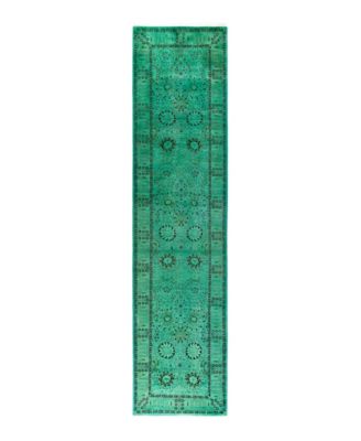 ADORN HAND WOVEN RUGS - Fine Vibrance M1388 3'x12'4'' Runner Area Rug