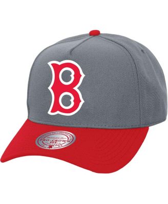 Mitchell & Ness - Men's and Women's Gray Boston Red Sox Basic Coop Pro Adjustable Hat