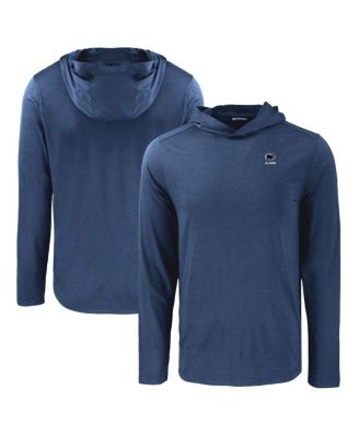 Cutter & Buck - Men's Navy Penn State Nittany Lions Coastline Epic Comfort Eco Long Sleeve Hoodie T-Shirt