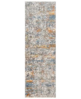 Livabliss - Presidential PDT-2305 Bright Blue 3'3" x 8' Runner Area Rug