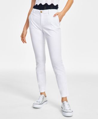 Tommy Hilfiger - Rolled-Hem Straight-Leg Chino Pants
