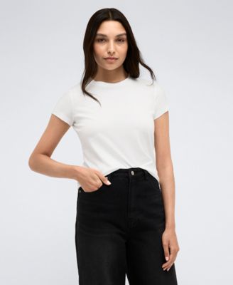 Kenneth Cole - Women's Scoop-Neck Short-Sleeve Graphic T-Shirt