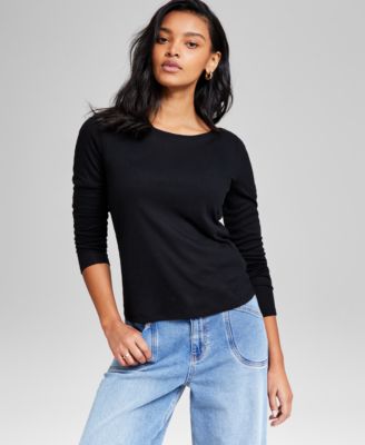 And Now This - Women's Boat-Neck Layering Long-Sleeve Top