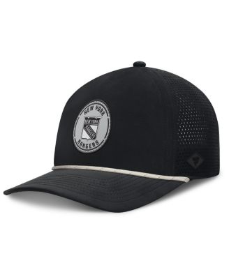 Fanatics - Men's Black New York Rangers Front Office Performance A-Frame Adjustable Hat