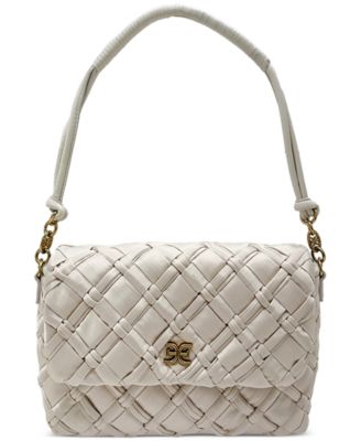 Sam Edelman - Evelyn Woven Leather Small Flap Shoulder Bag