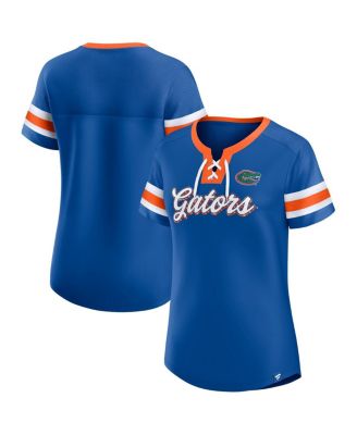 Fanatics - Women's  Royal Florida Gators Iconic Athena Lace-Up T-Shirt