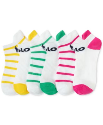 Polo Ralph Lauren - Women's 6-Pk. Striped Logo Low-Cut Socks