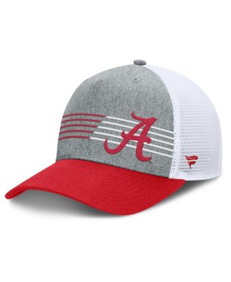 Fanatics - Men's  Heather Gray/Crimson Alabama Crimson Tide Profile Trucker Adjustable Hat
