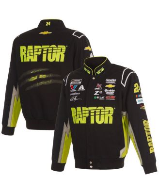 JH Design - Men's Black William Byron Raptor Full-Snap Twill Uniform Jacket