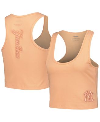 Pro Standard - Women's Orange New York Yankees Neutral Fitted Racerback Tank Top