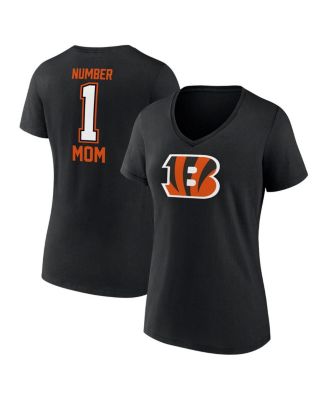 Fanatics - Women's Black Cincinnati Bengals Mother's Day V-Neck T-shirt