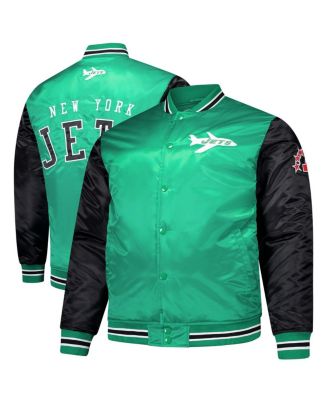 Mitchell & Ness - Men's Kelly Green New York Jets Team Satin Jacket