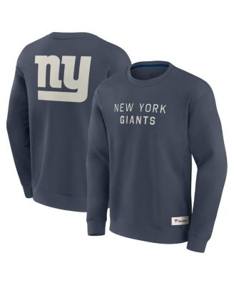 Fanatics - Men's Navy New York Giants Elements Future Ground Lettering Pullover Sweatshirt